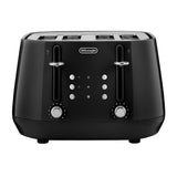 DeLonghi Eclettica CTY4003BK 4 Slice Toaster Bold Black - Image 01