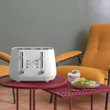 DeLonghi Eclettica CTY4003W 4 Slice Toaster Whimsical White - Image 02