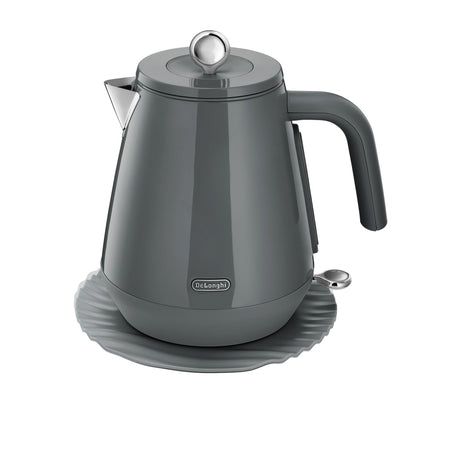 DeLonghi Eclettica KBY2001G Electric Kettle 1.7L Pebble Grey - Image 01