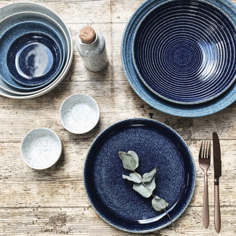 Denby Studio in Blue Ridged Bowl 25.5cm Cobalt - Image 02