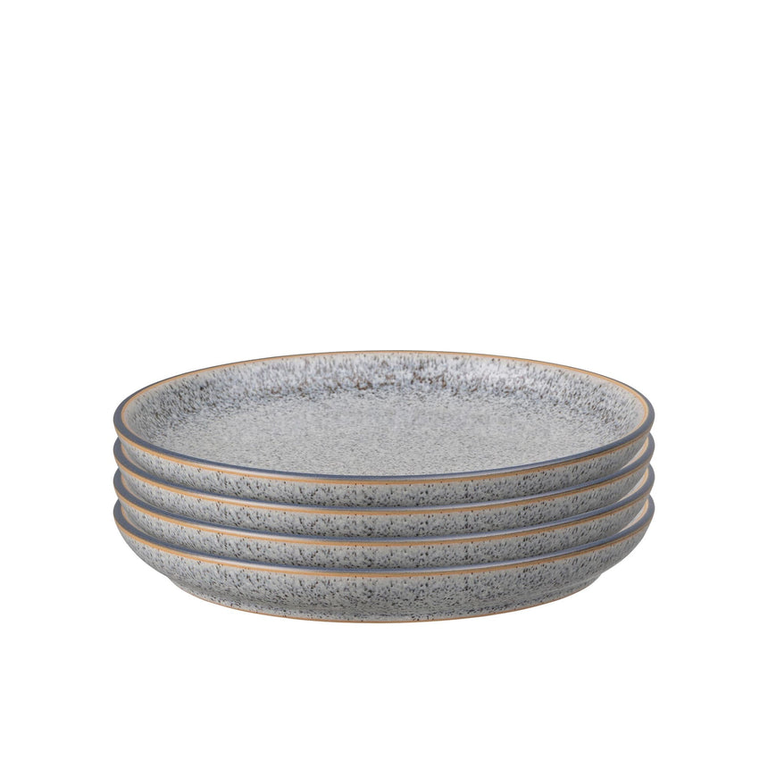 Denby Studio Grey Coupe Dinner Plate Set of 4 - Image 01