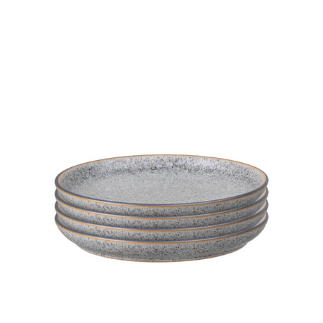 Denby Studio Grey Coupe Plate Set of 4 - Image 01