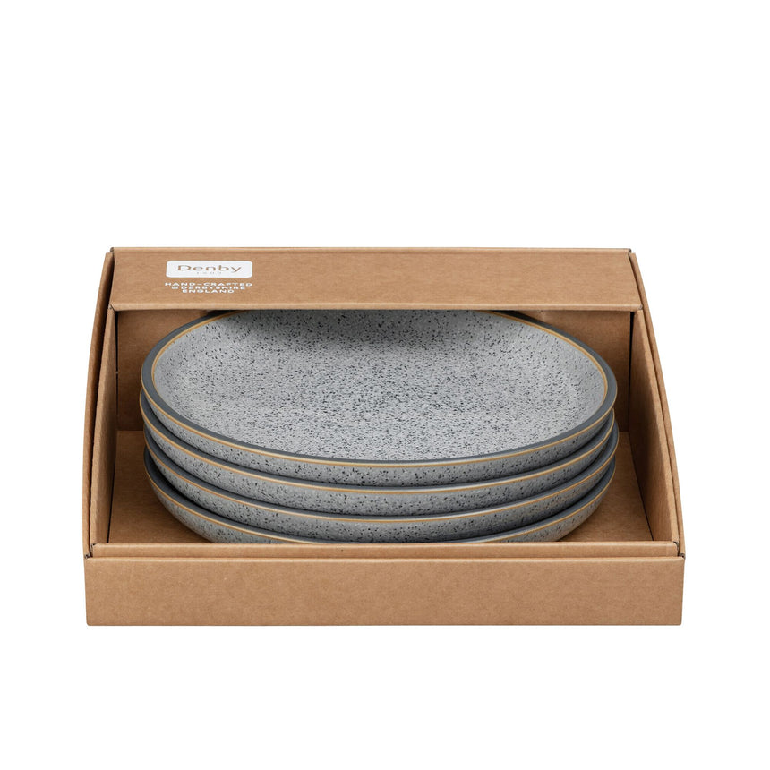 Denby Studio Grey Coupe Plate Set of 4 - Image 03