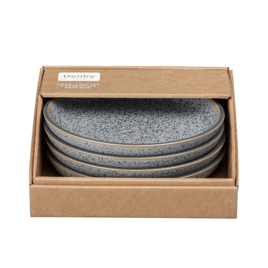 Denby Studio Grey Small Coupe Plate 17cm Set of 4 - Image 03