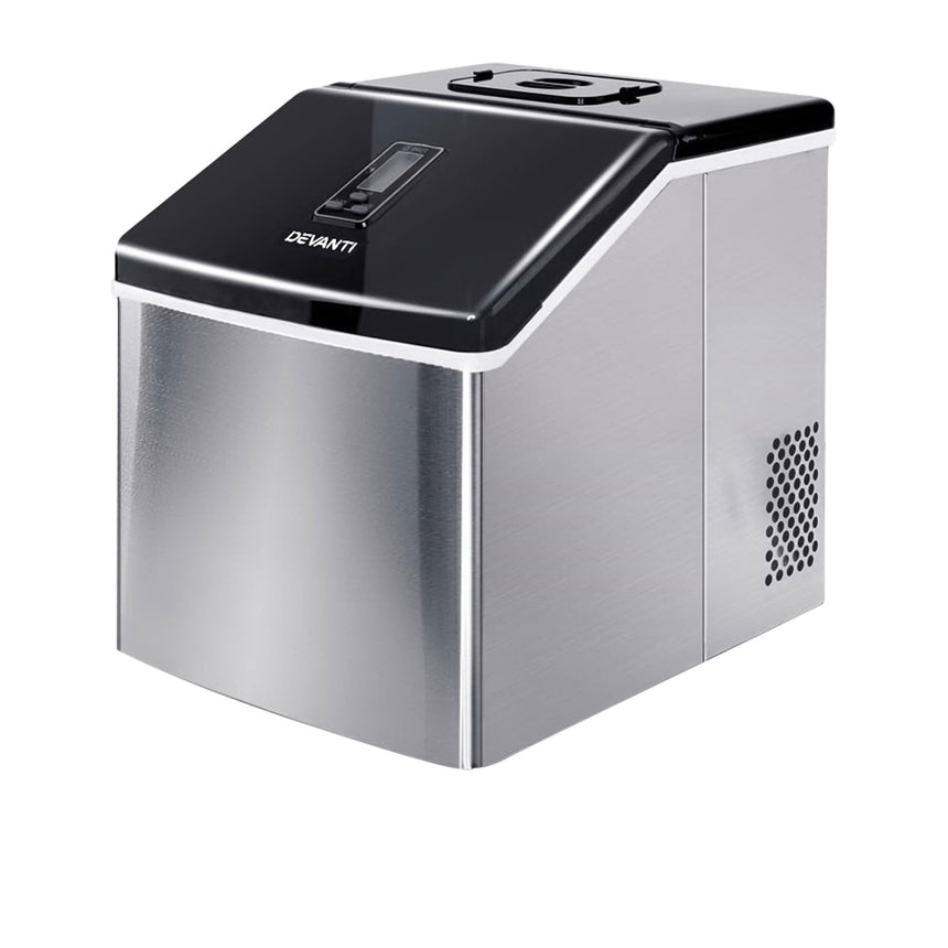 Devanti Portable Ice Maker 240W 3.2L Silver - Image 01