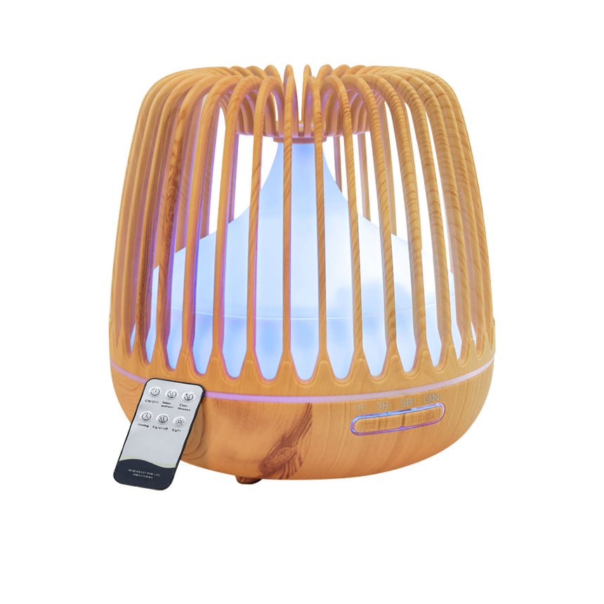 Devanti Aroma Diffuser with Remote 500ml Caged - Image 01