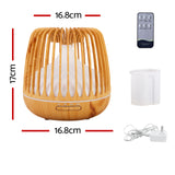 Devanti Aroma Diffuser with Remote 500ml Caged - Image 04