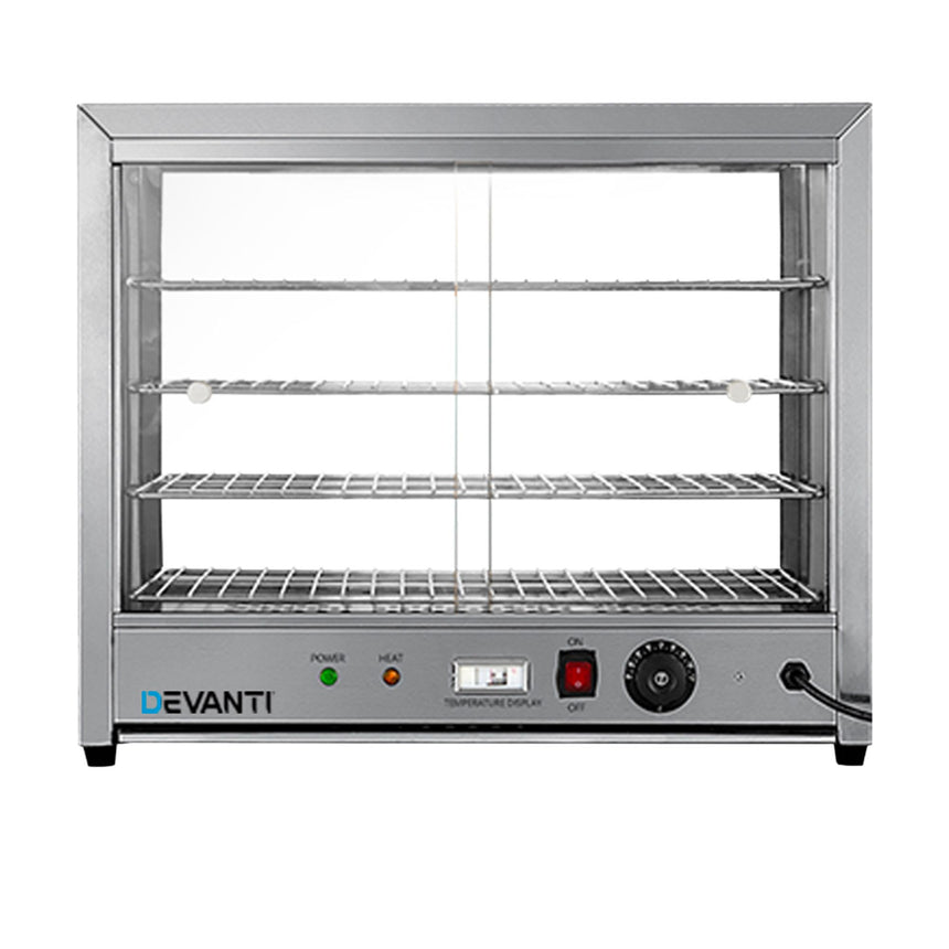 Devanti 4 Tier Commercial Food Warmer Display Cabinet - Image 03