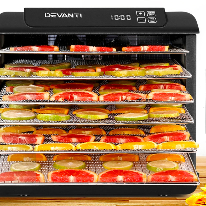 Devanti 6 Tray Food Dehydrator Black - Image 03