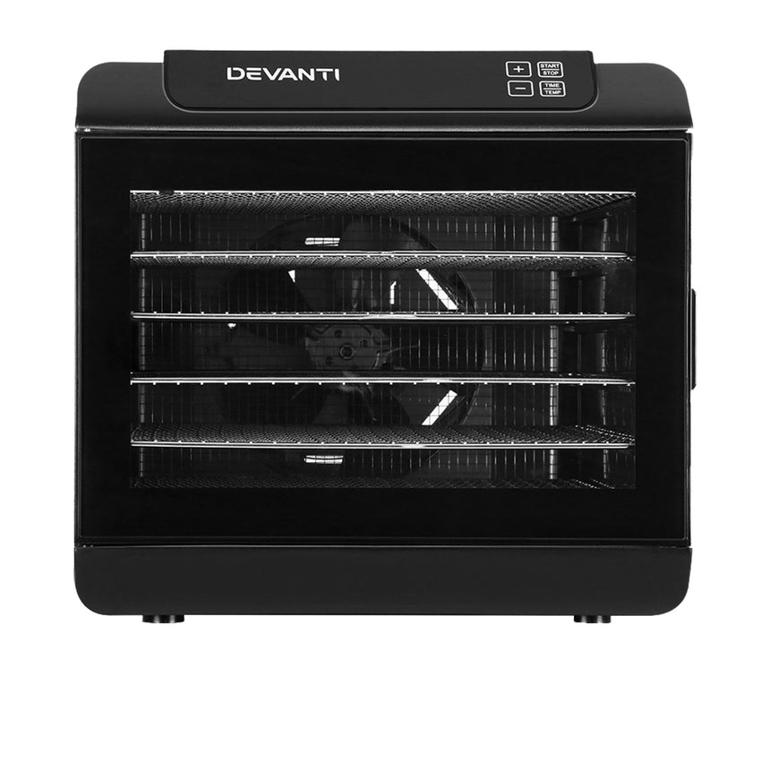 Devanti 6 Tray Food Dehydrator Black - Image 04