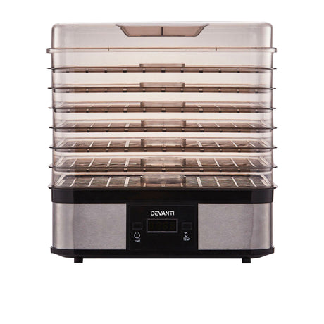 Devanti 7 Tray Food Dehydrator Stainless Steel - Image 02