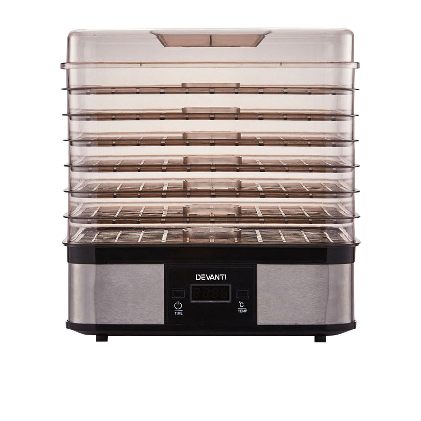 Devanti 7 Tray Food Dehydrator Stainless Steel - Image 02