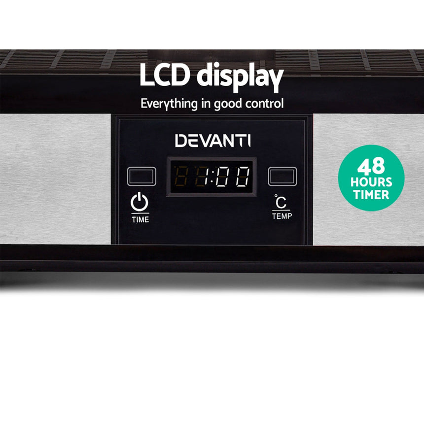 Devanti 7 Tray Food Dehydrator Stainless Steel - Image 04