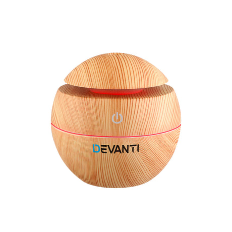 Devanti Aroma Diffuser 130ml Wood Grain - Image 01