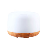 Devanti Aroma Diffuser with Light Wood Base 500ml White - Image 01