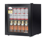 Devanti Bar Fridge Glass Door Mini Freezer 46L - Image 01