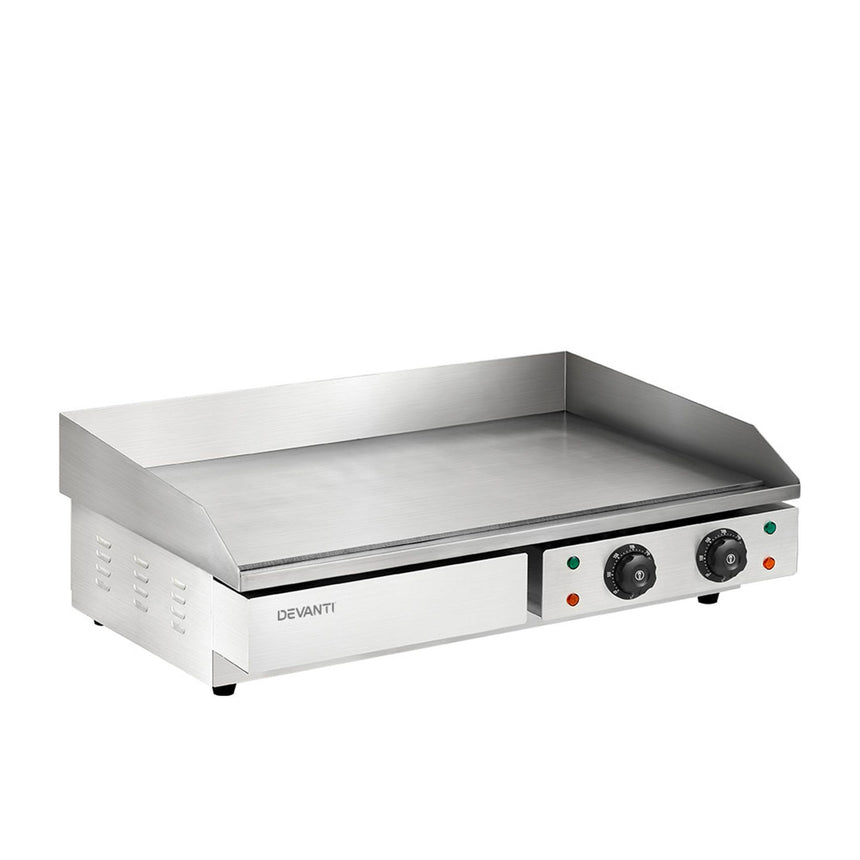 Devanti Commercial Electric Griddle BBQ - Image 04