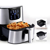 Devanti Digital Air Fryer 7L Stainless Steel - Image 03