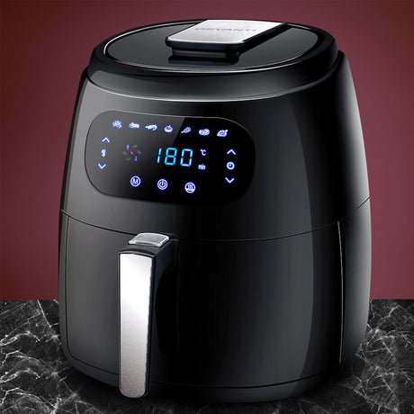 Devanti Digital Air Fryer 8.5L Black - Image 02