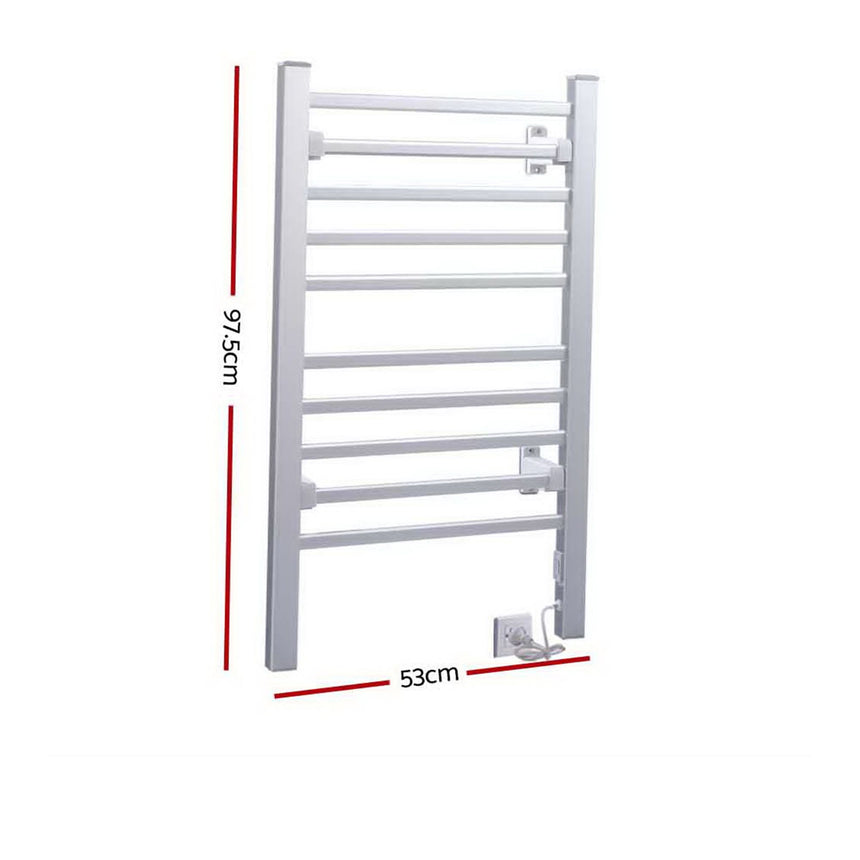 Devanti 10 Bar Heated Towel Rail - Image 03