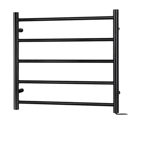 Devanti Wall Mounted 5 Bar Heated Towel Rail - Image 01