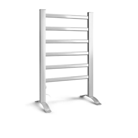 Devanti Freestanding 6 Bar Heated Towel Rail - Image 02