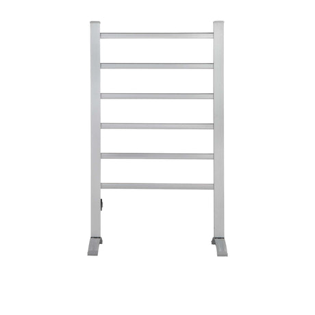 Devanti Freestanding 6 Bar Heated Towel Rail with Timer Setting - Image 01