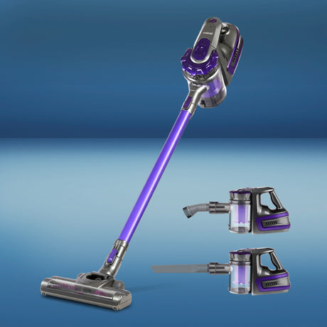 Devanti Cordless Handheld Bagless Stick Vacuum Purple - Image 02