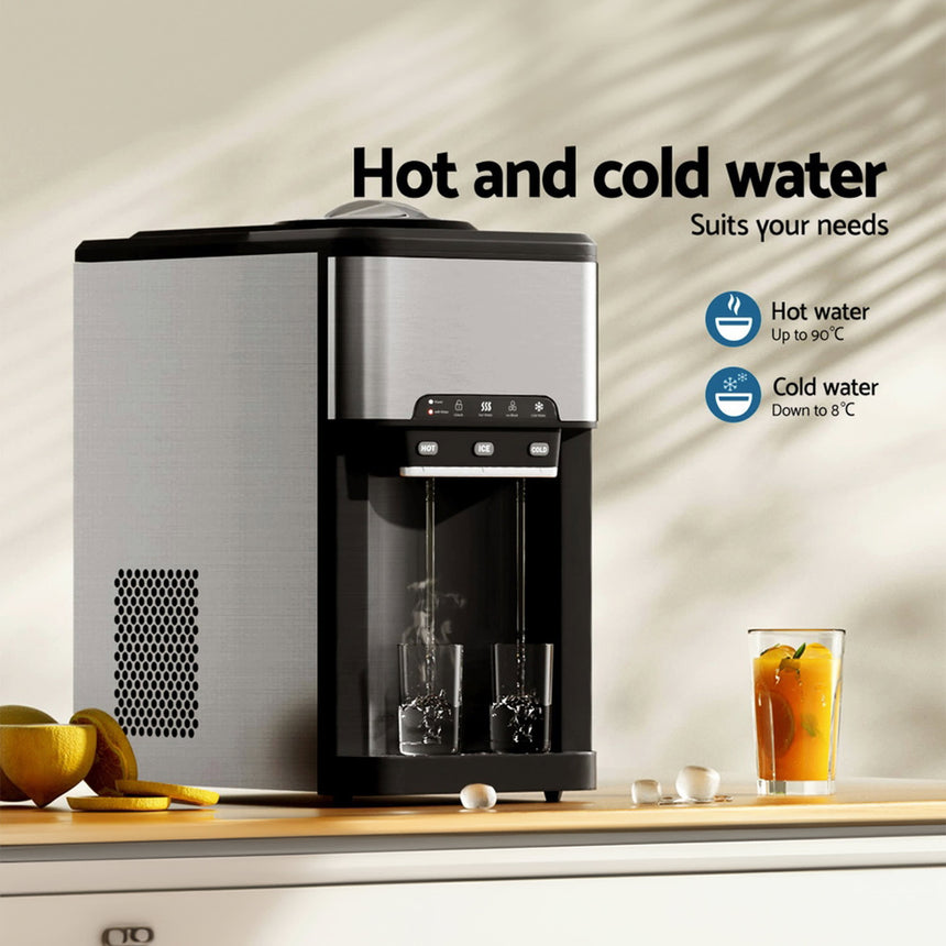 Devanti Ice Maker Machine with Water Dispenser 2.5L - Image 02