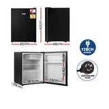 Devanti Mini Bar Fridge 70L Black - Image 04