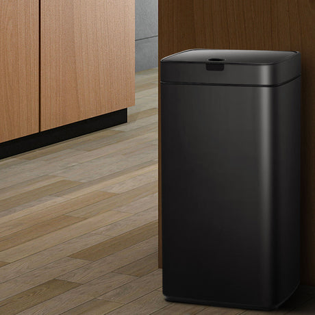 Devanti Motion Sensor Bin 45L Black - Image 02