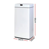 Devanti Motion Sensor Bin 45L White - Image 05