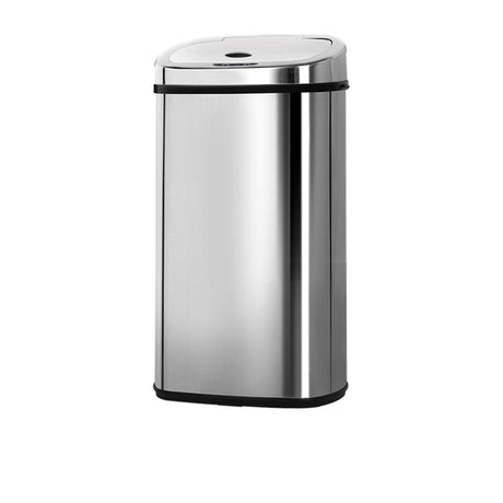 Devanti Motion Sensor Bin 50L Silver - Image 01