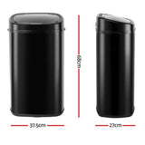 Devanti Motion Sensor Bin 58L Black - Image 04