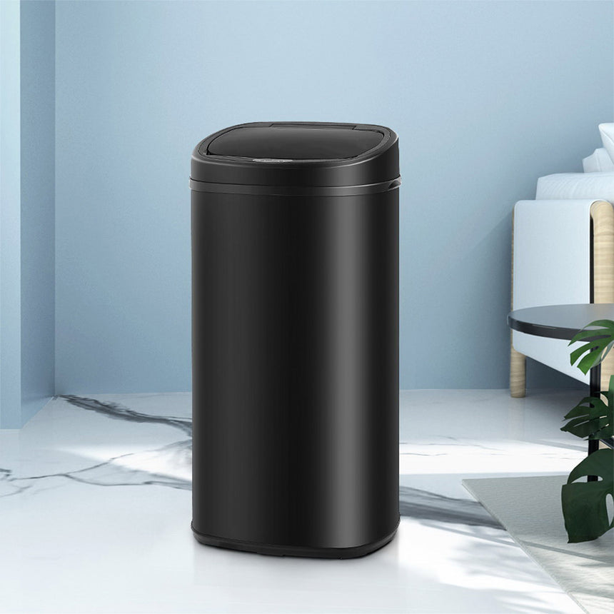 Devanti Motion Sensor Bin 68L Black - Image 05