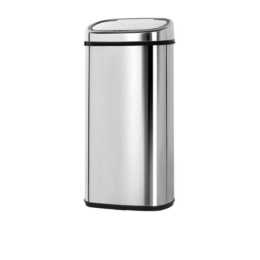 Devanti Motion Sensor Bin 68L Silver - Image 01