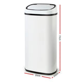 Devanti Motion Sensor Bin 68L White - Image 06