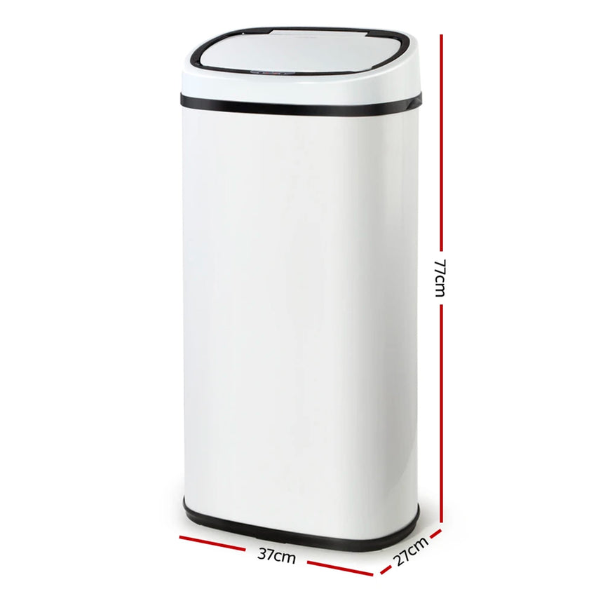 Devanti Motion Sensor Bin 68L White - Image 06