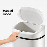 Devanti Motion Sensor Bin 82L White - Image 03