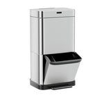 Devanti Motion Sensor and Pedal Bin 70L Silver - Image 01