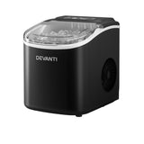 Devanti Portable Ice Maker Machine 1.3L Black - Image 01