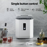 Devanti Portable Ice Maker with Scoop 1.3L - Image 02