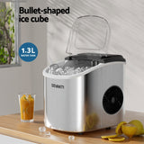 Devanti Portable Self Cleaning Ice Maker with Scoop 1.3L - Image 02