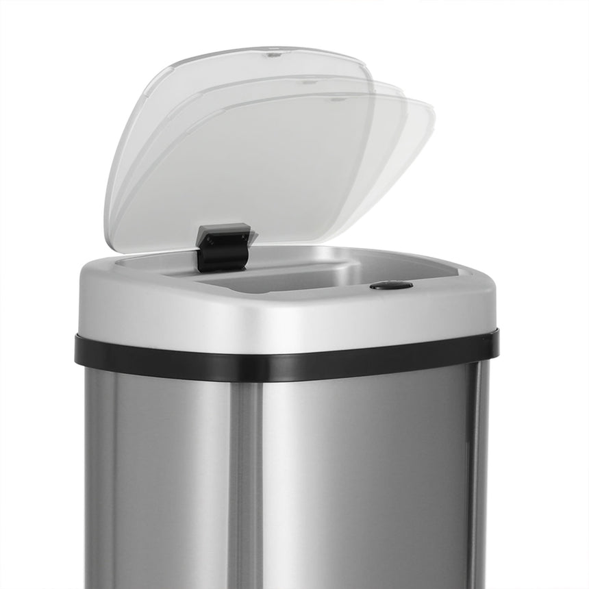 Devanti Motion Sensor Bin 60L Stainless Steel - Image 04