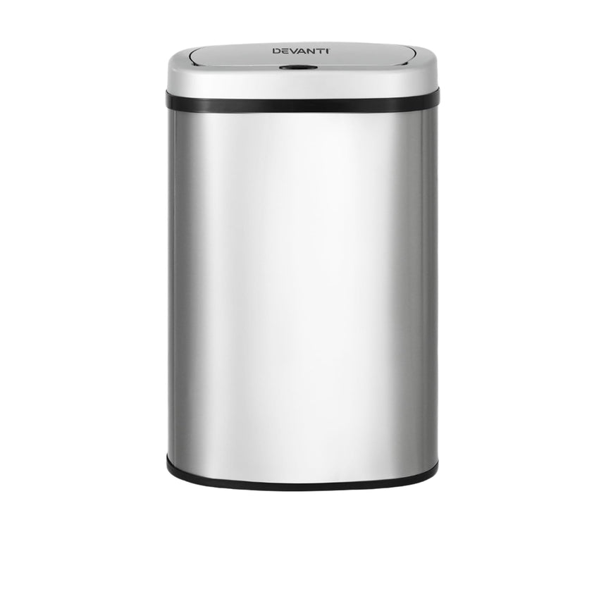 Devanti Motion Sensor Bin 50L Stainless Steel - Image 01