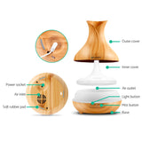 Devanti Aroma Diffuser 400ml Light Wood Vase - Image 04