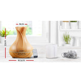 Devanti Aroma Diffuser 400ml Light Wood Vase - Image 05