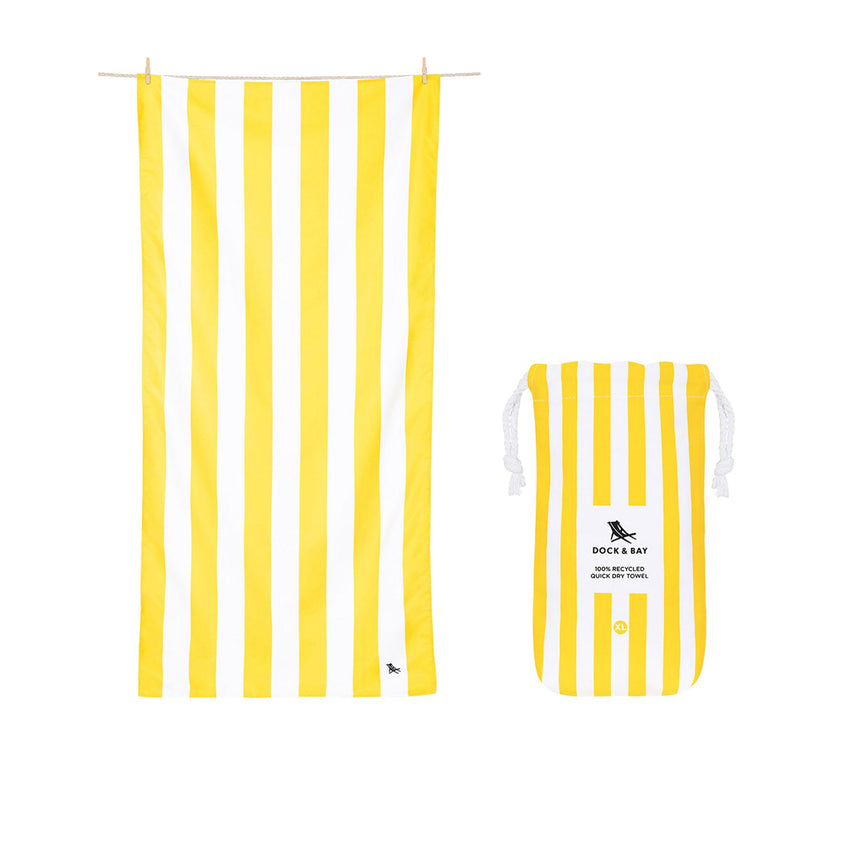 Dock & Bay Cabana Collection Beach Towel XL Boracay Yellow - Image 01