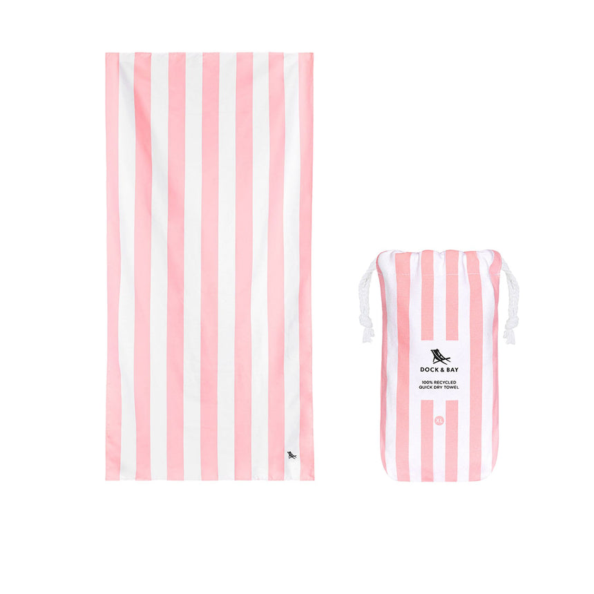 Dock & Bay Cabana Light Collection Beach Towel XL Malibu Pink - Image 01