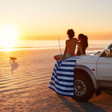 Dock & Bay Picnic Blanket Large Whitsunday Blue - Image 05